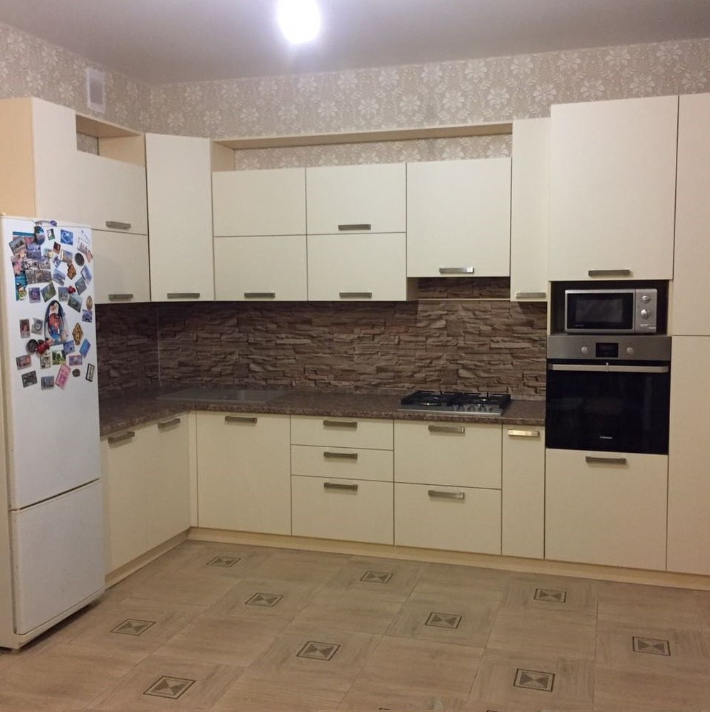 Белый кухонный гарнитур-Кухня МДФ в ПВХ «Модель 165»-фото8