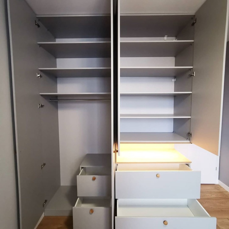 Распашные шкафы-Шкаф с распашными дверями по размеру «Модель 44»-фото3